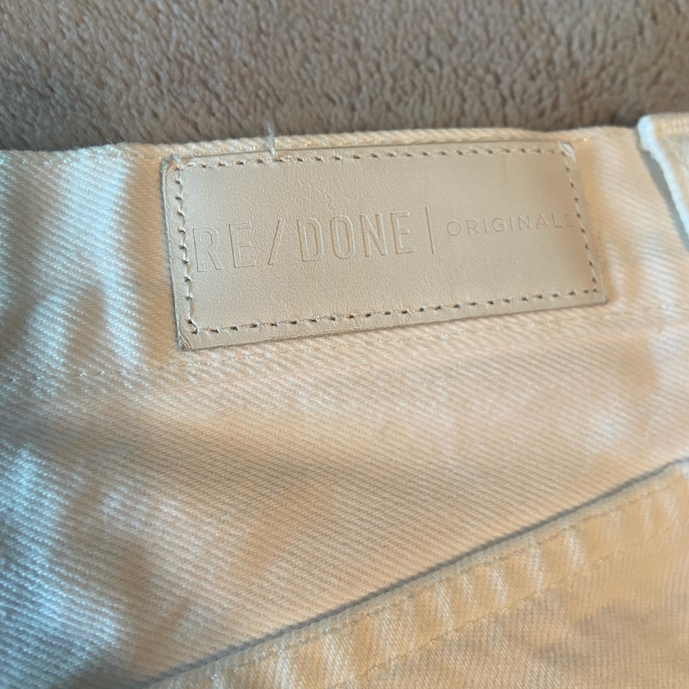NWT RE/DONE 90s High Rise Loose Jean in White Size 24 - Picture 12 of 16